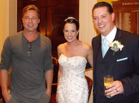 Brad Pitt, Abi Lingwood, Wedding Brad Pitt, Abi Lingwood, Wedding